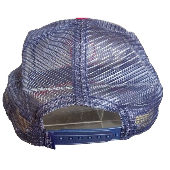 Stay Southern Georgia Baseball Hat Cap Adjustable Trucker Blue Red Peach State - Picture 5 of 9